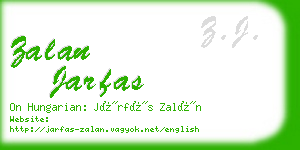 zalan jarfas business card
